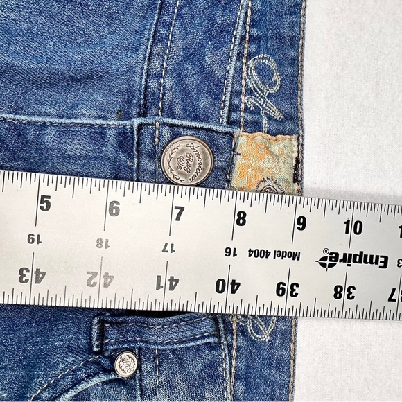 American Rag Cie Mid Length Frayed Hem Jean Shorts Size 7 #0777 - Picture 7 of 8